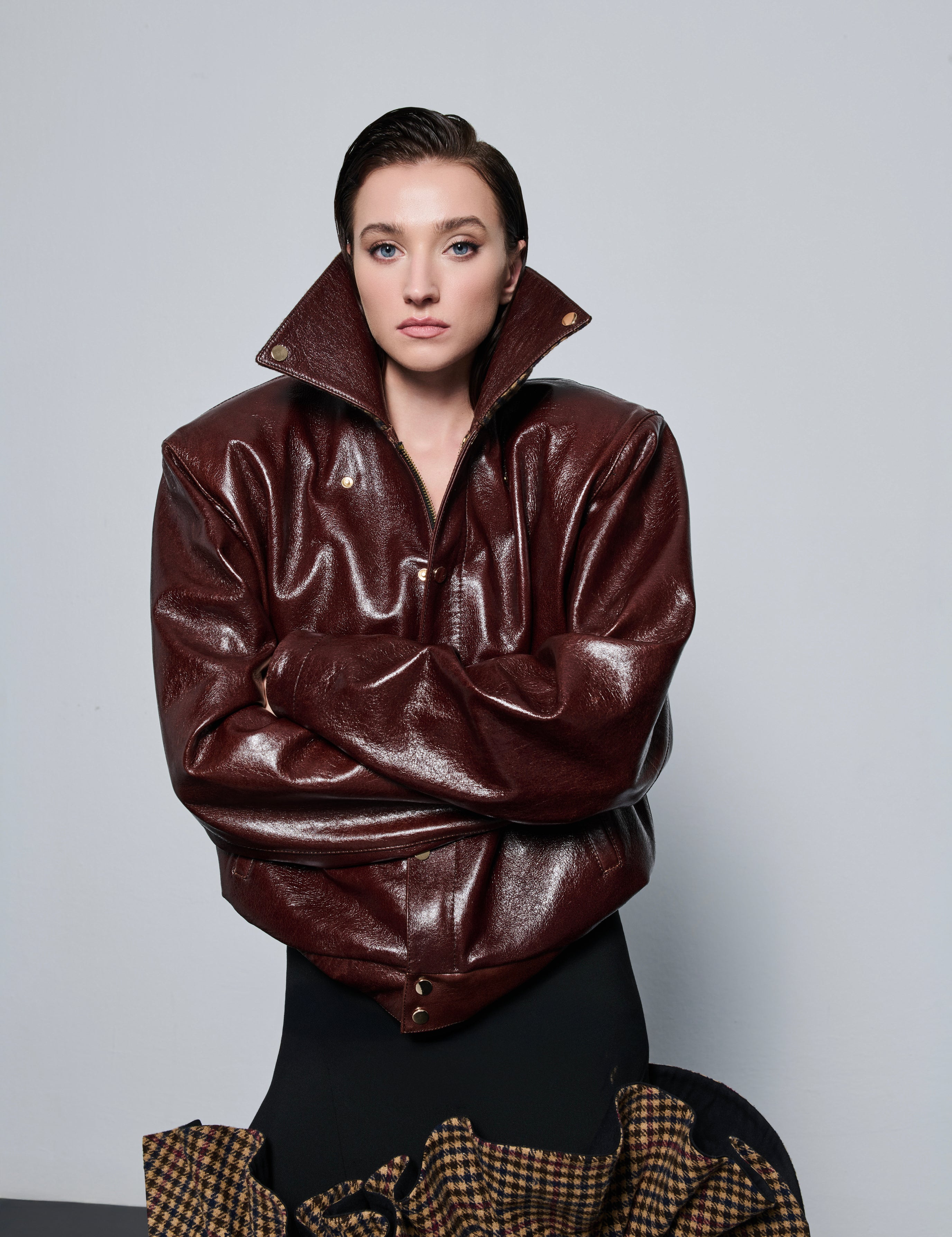 Her Thoughts Leather Jacket
