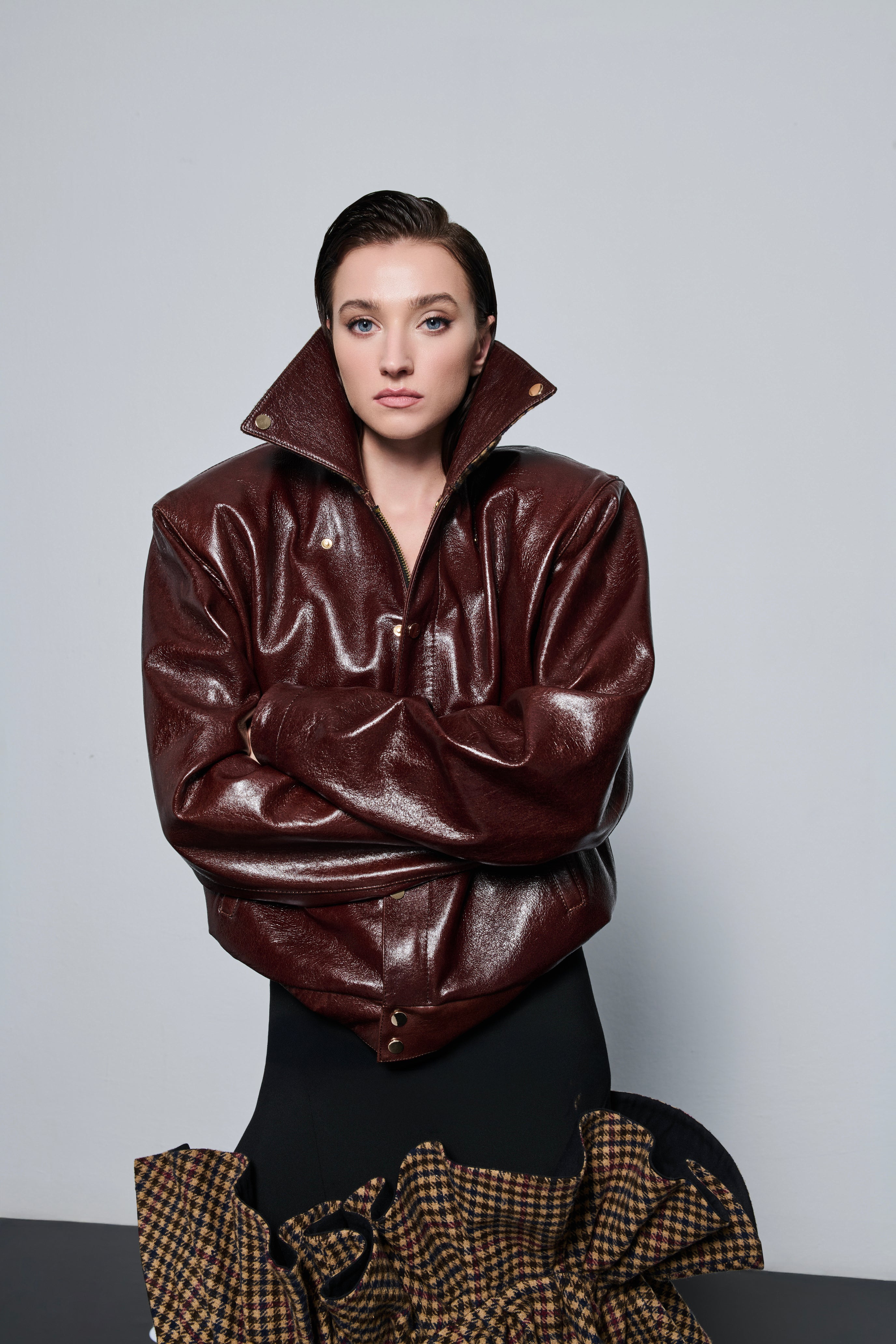 Her Thoughts Leather Jacket
