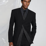 His Reversed Collar Blazer
