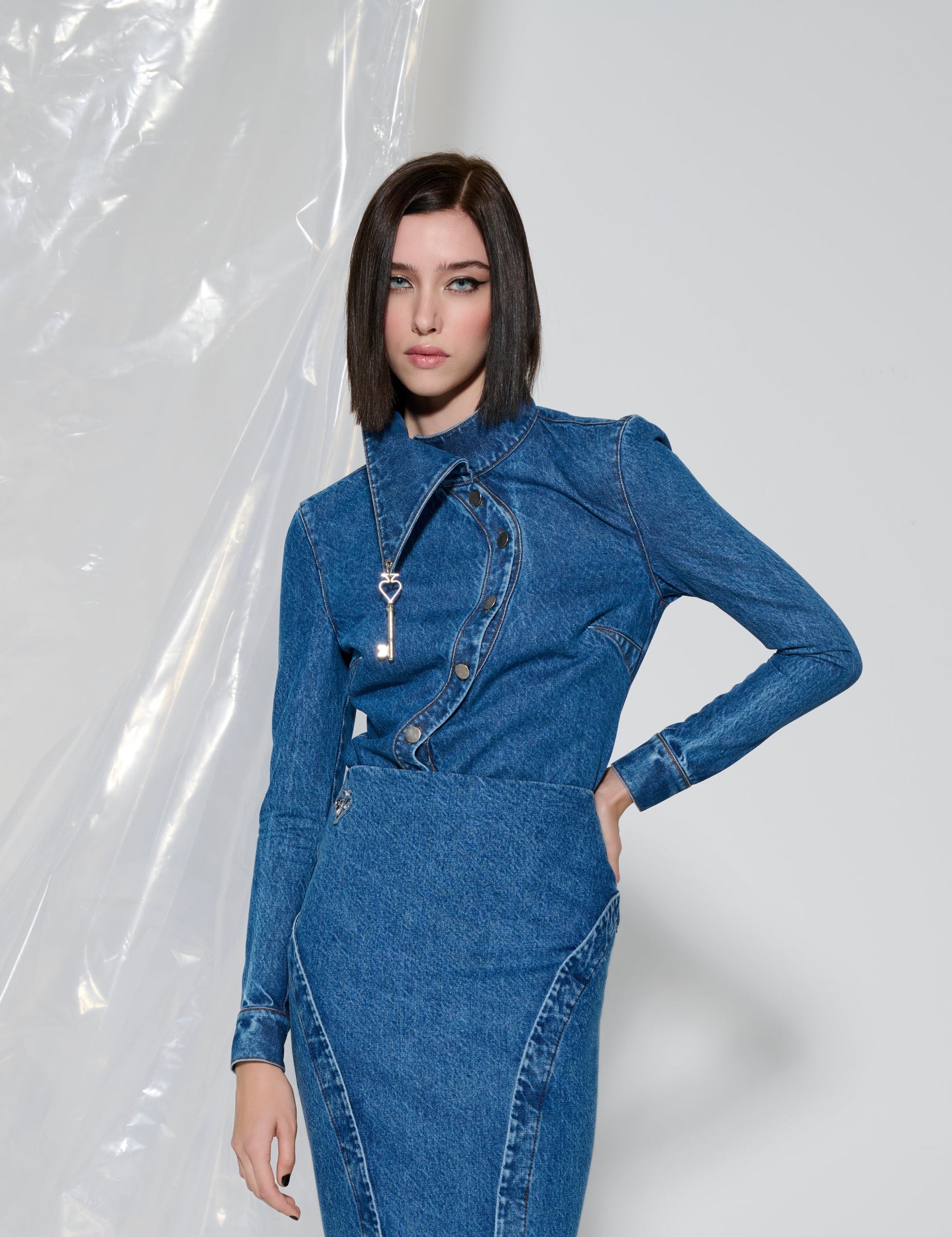 The Key Accent Denim Shirt
