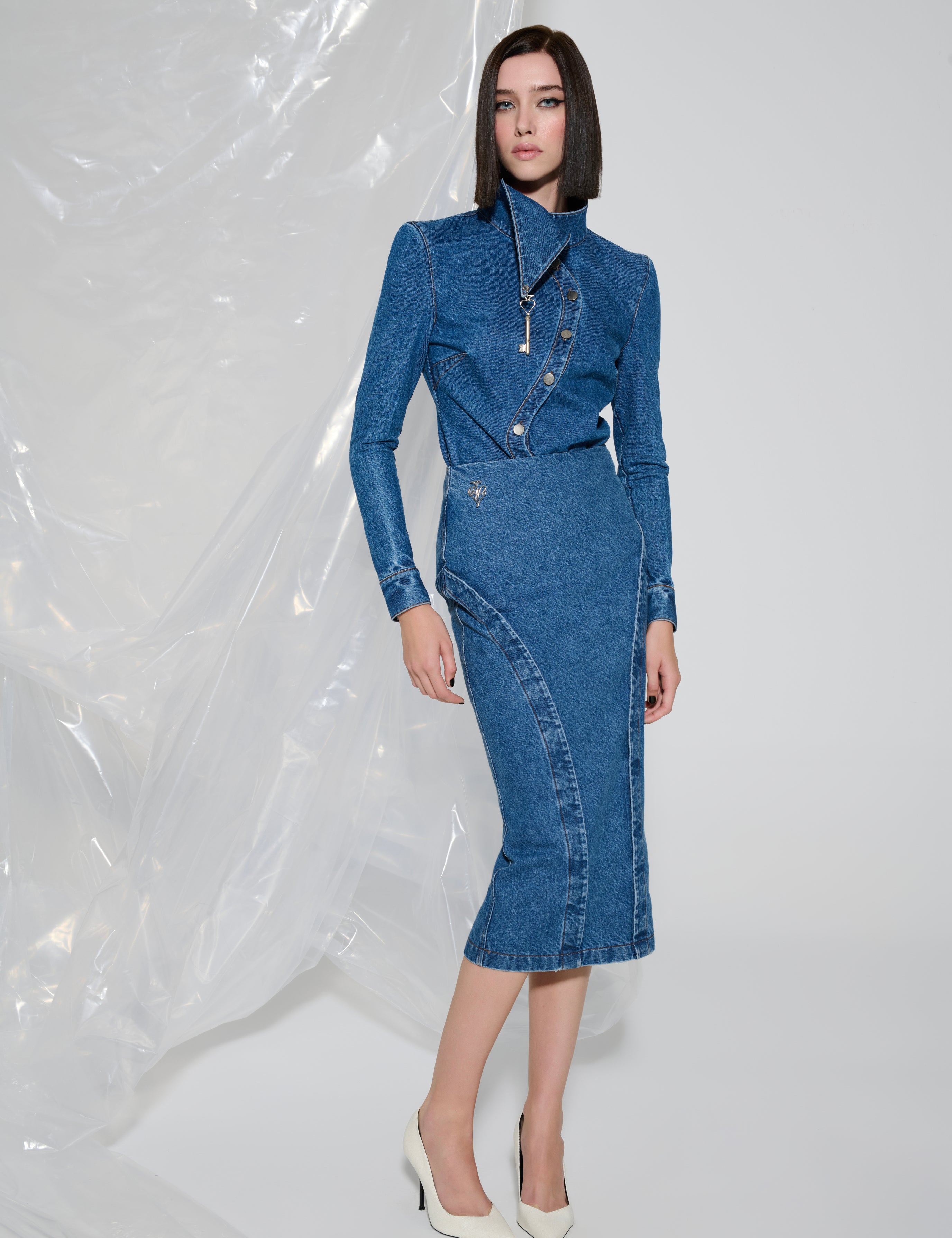 The Key Accent Denim Shirt
