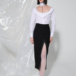 Reversed Blazer Skirt
