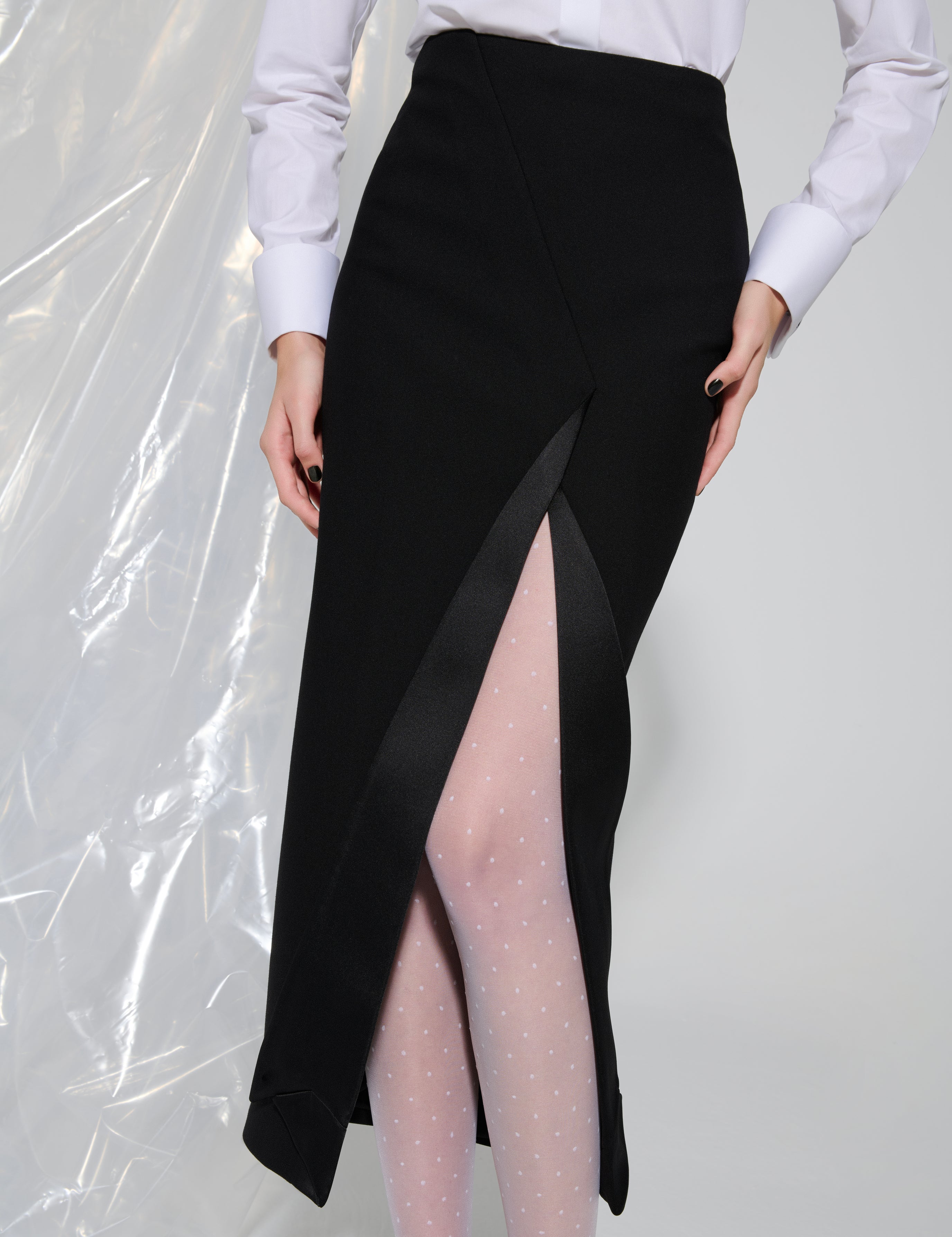 Reversed Blazer Skirt
