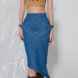 Denim Blazer Skirt
