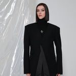 Her Reversed Collar Blazer
