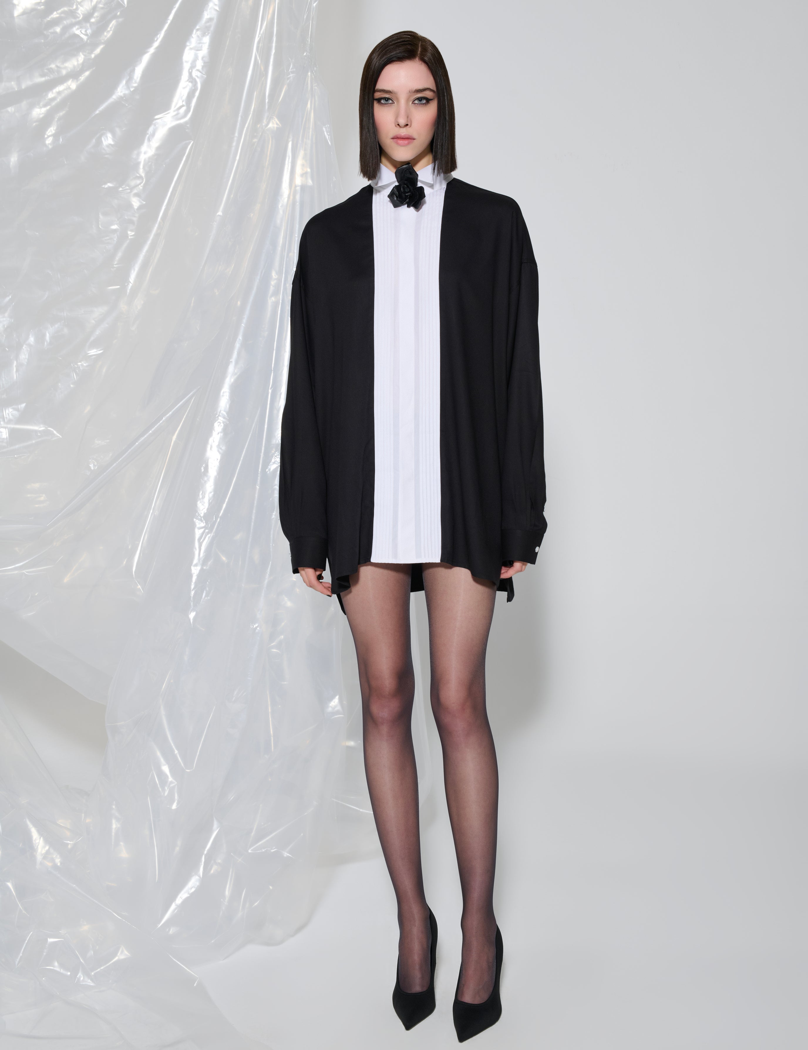Her Black And White Methodology Shirt
