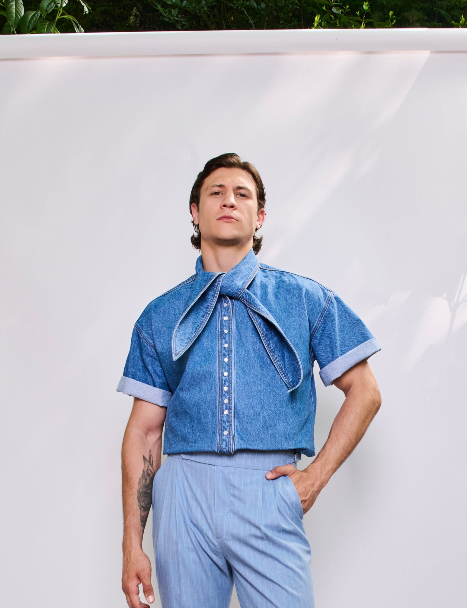 His Nod Denim Shirt
