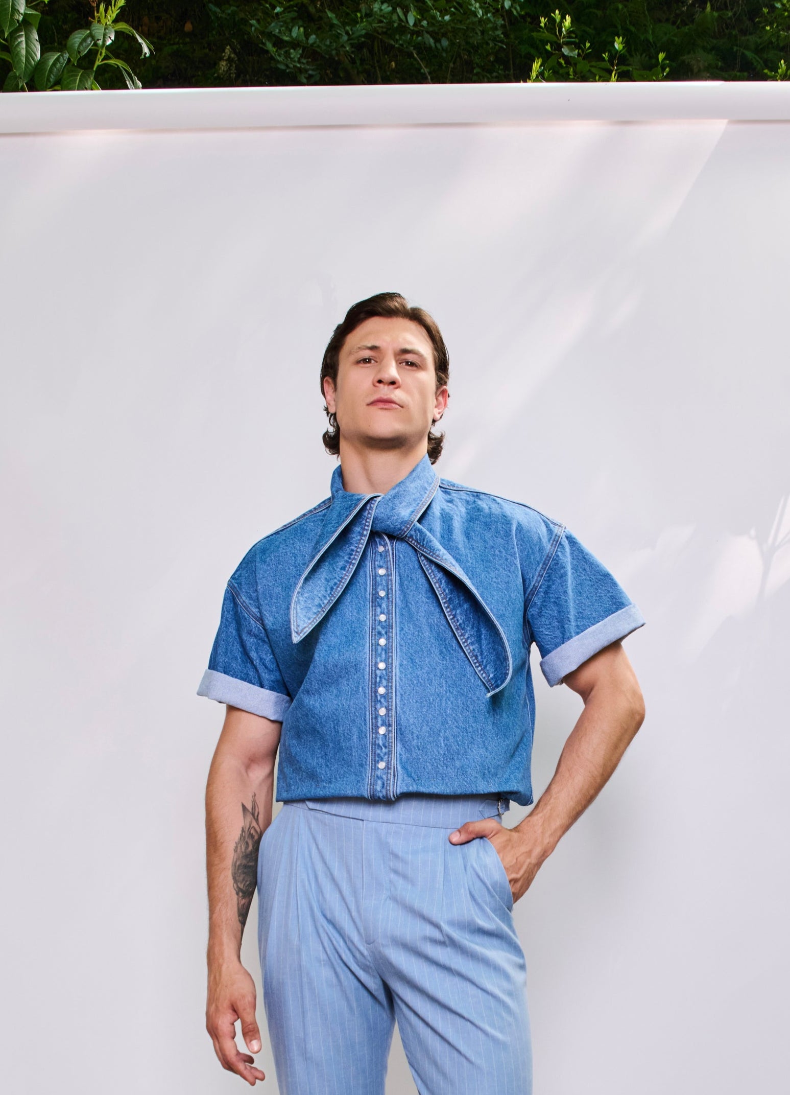 His Nod Denim Shirt
