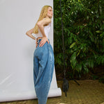 Denim Banana Pants
