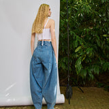 Denim Banana Pants
