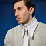 The White Collar Sweater
