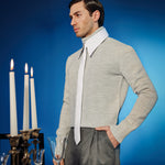 The White Collar Sweater
