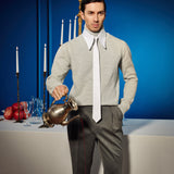 The White Collar Sweater
