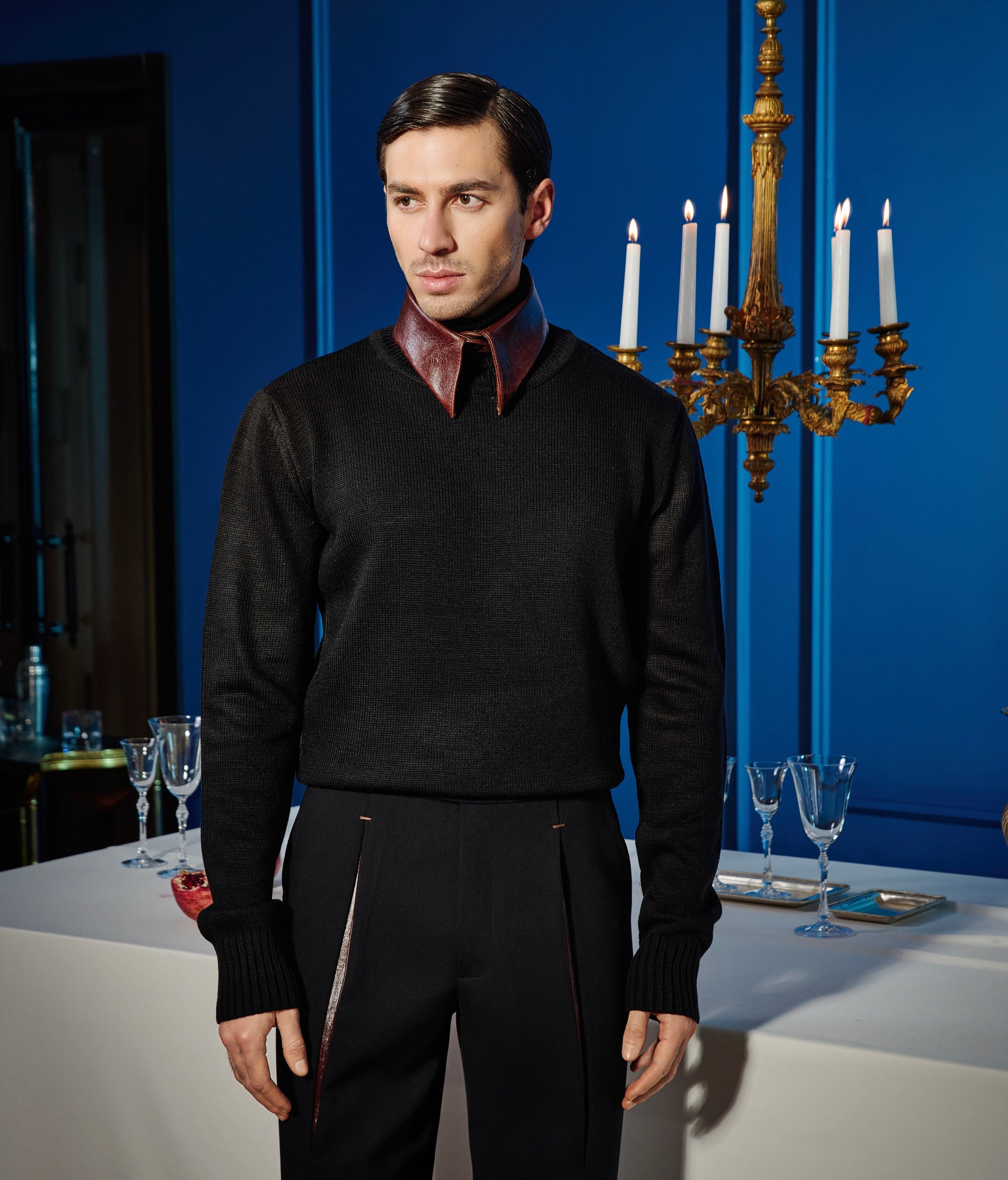 The Brown Collar Sweater
