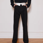 His White Collar Pants
