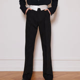 His White Collar Pants
