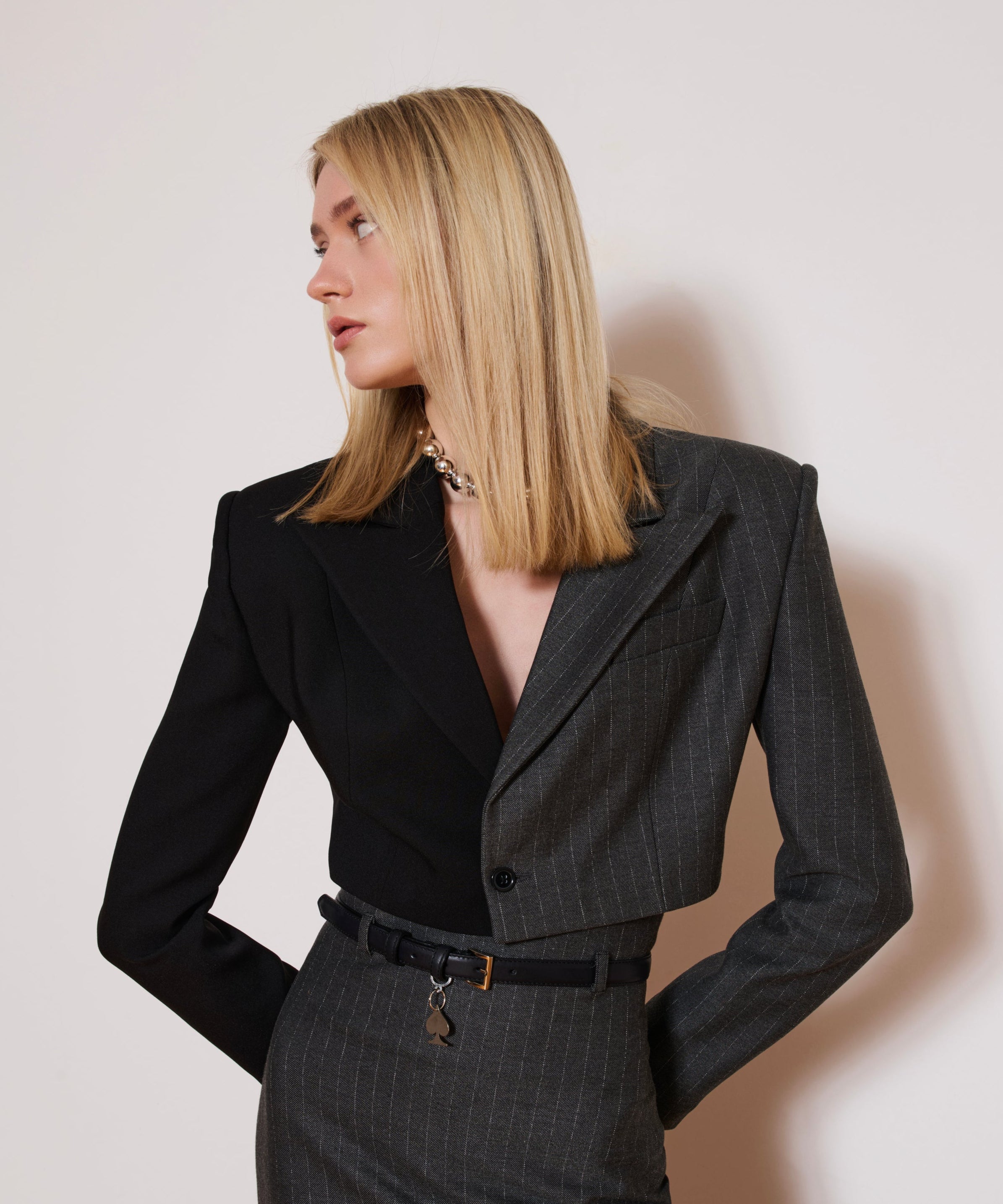 The Shade Of Grey Mini Blazer
