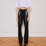 Her White Pleat Pants
