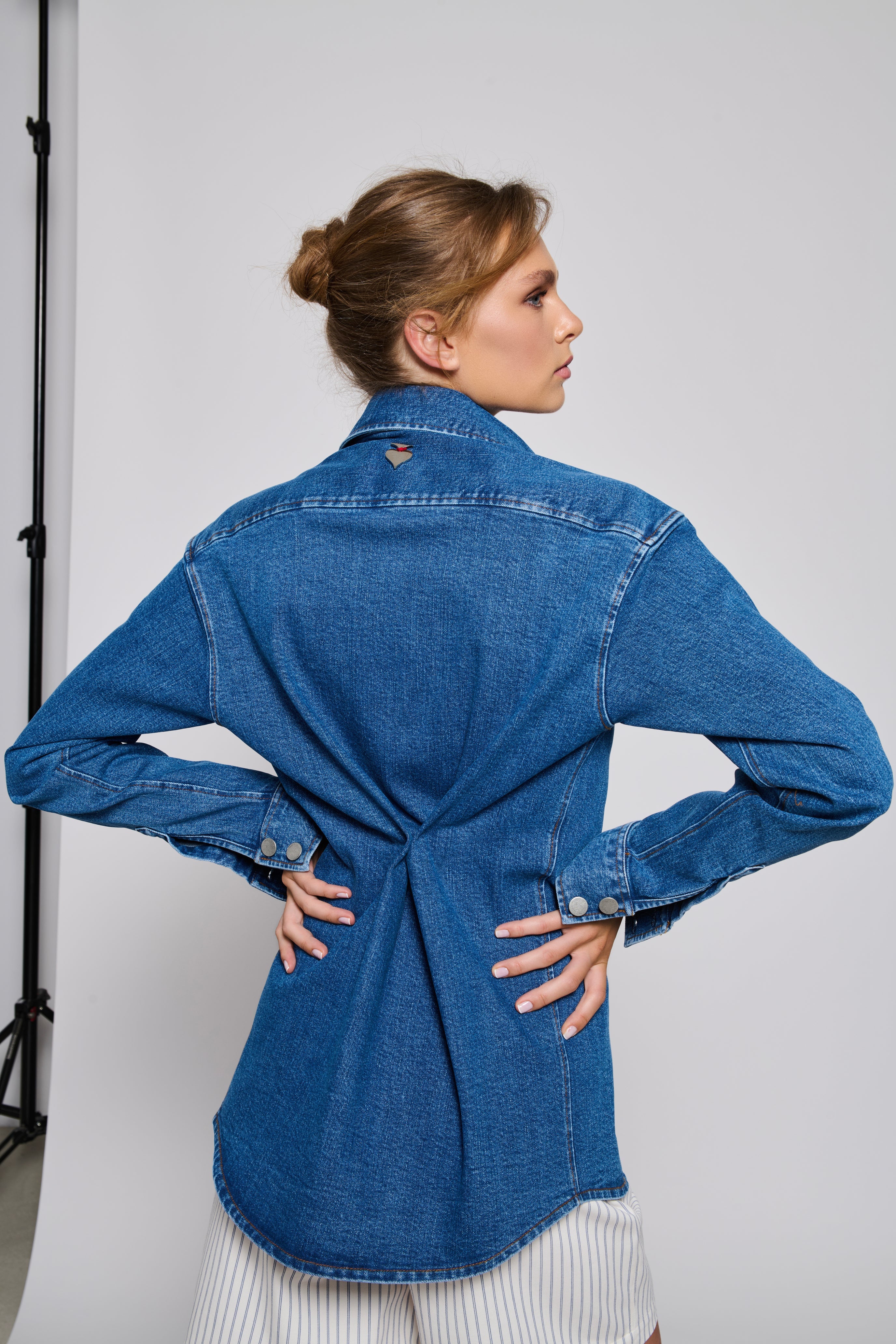 Her Denim Off-Side Shirt
