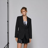 Ribbon Wrap Blazer
