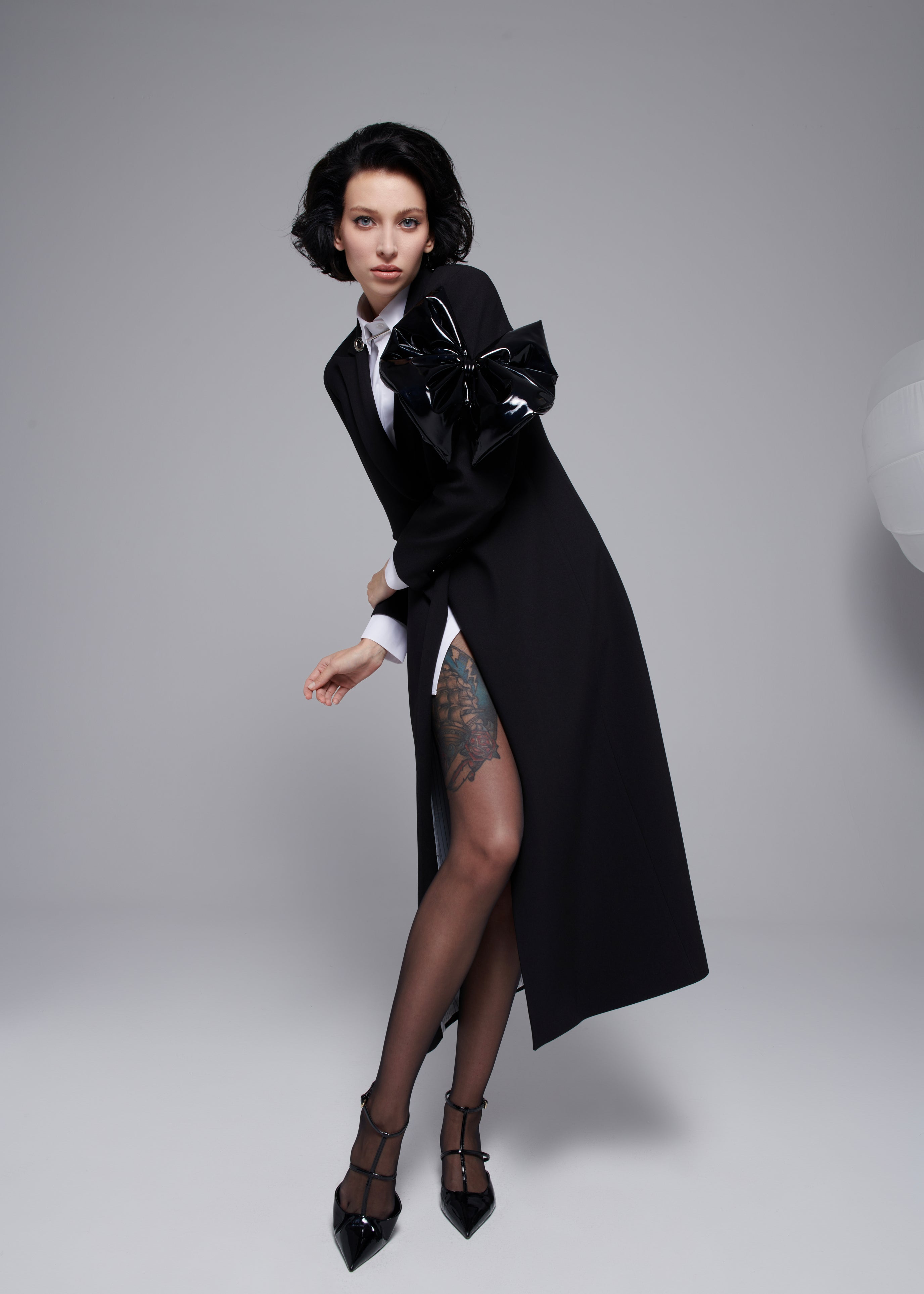 Black Bow Coat
