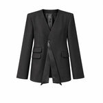 Her Reversed Collar Blazer

