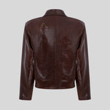 Her Thoughts Leather Jacket
