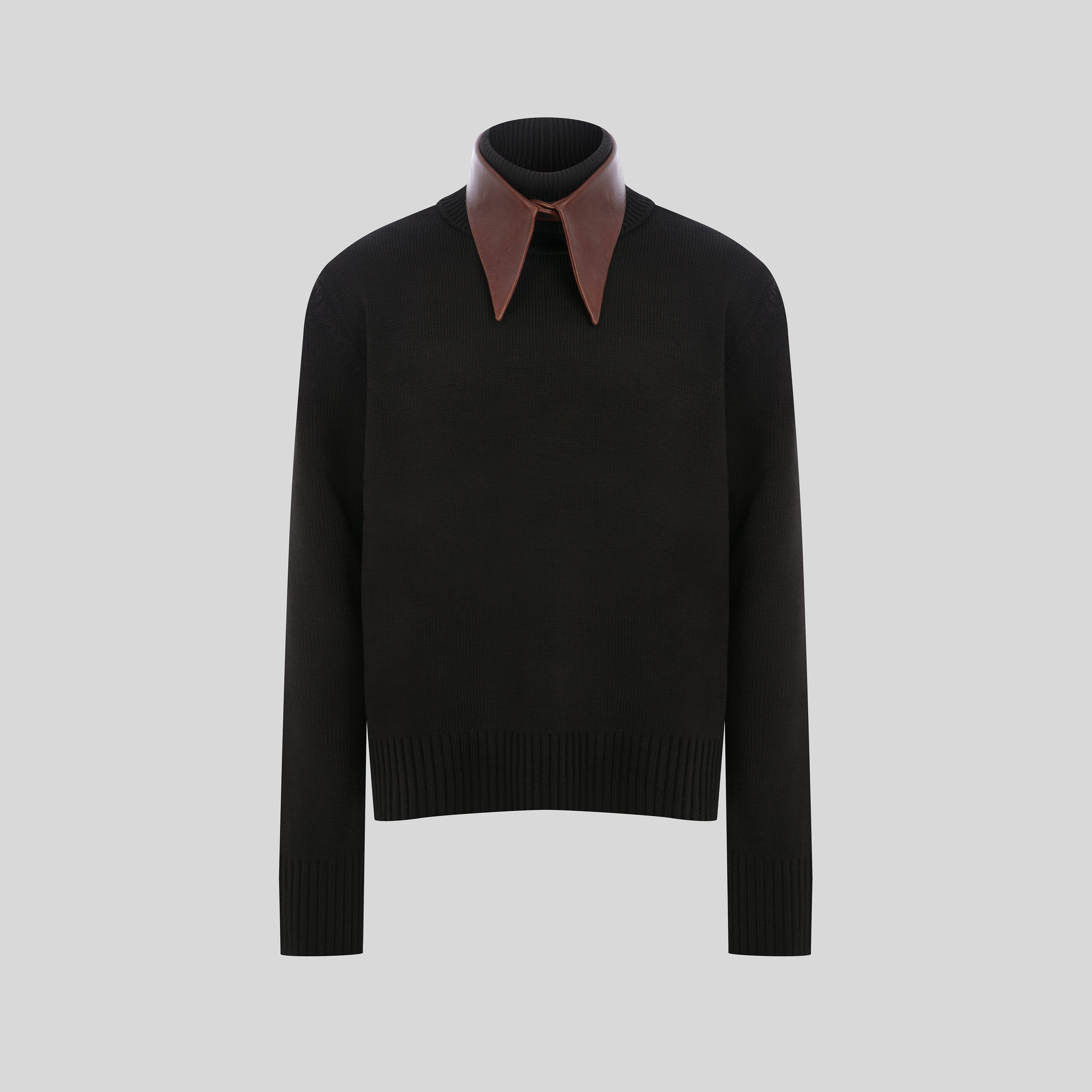 The Brown Collar Sweater
