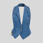 The Lock Denim Vest
