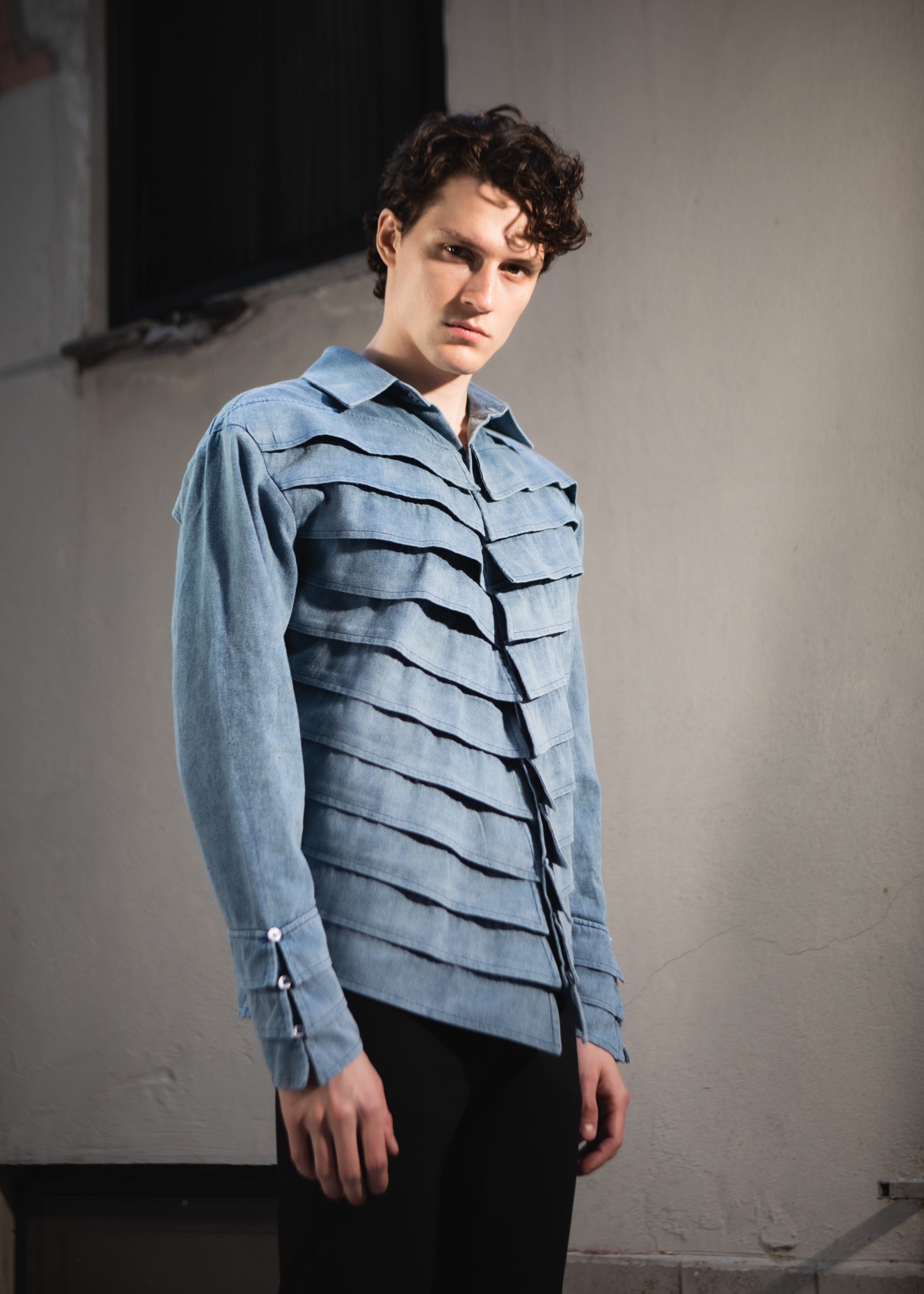 Denim Collar Jacket

