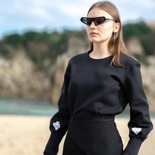 Black Rolling Spade Sweatshirt
