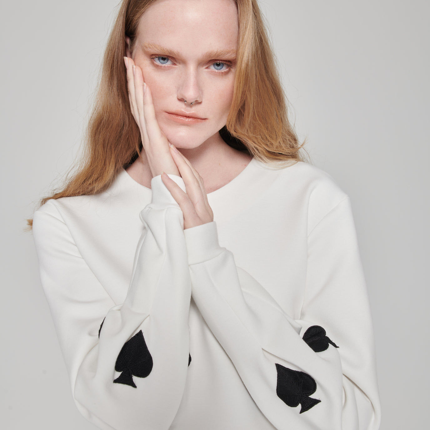 White Rolling Spade Sweatshirt
