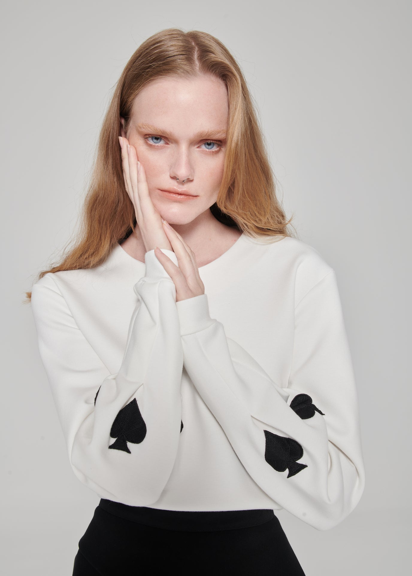 White Rolling Spade Sweatshirt
