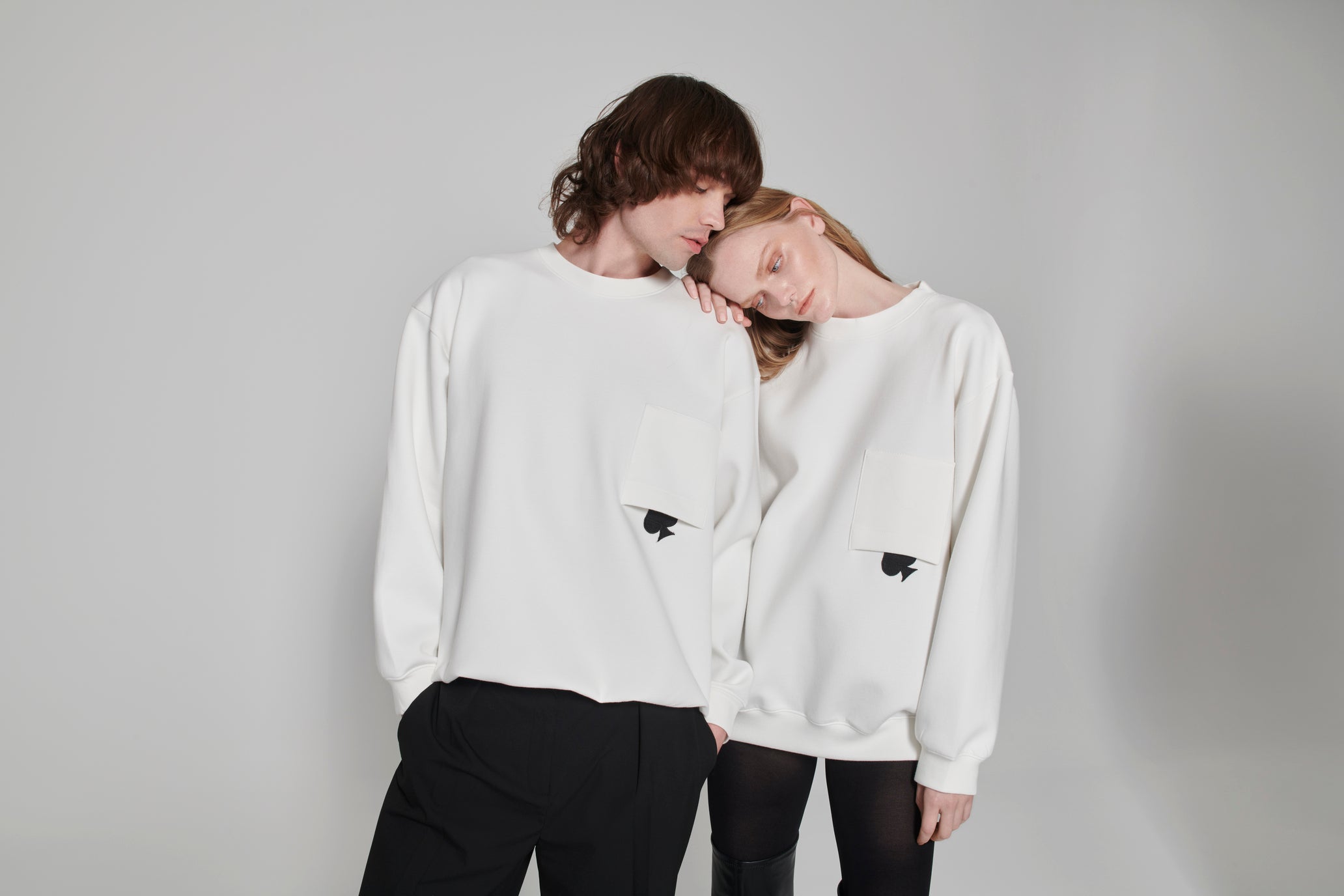 White Fallen Spade Sweatshirt
